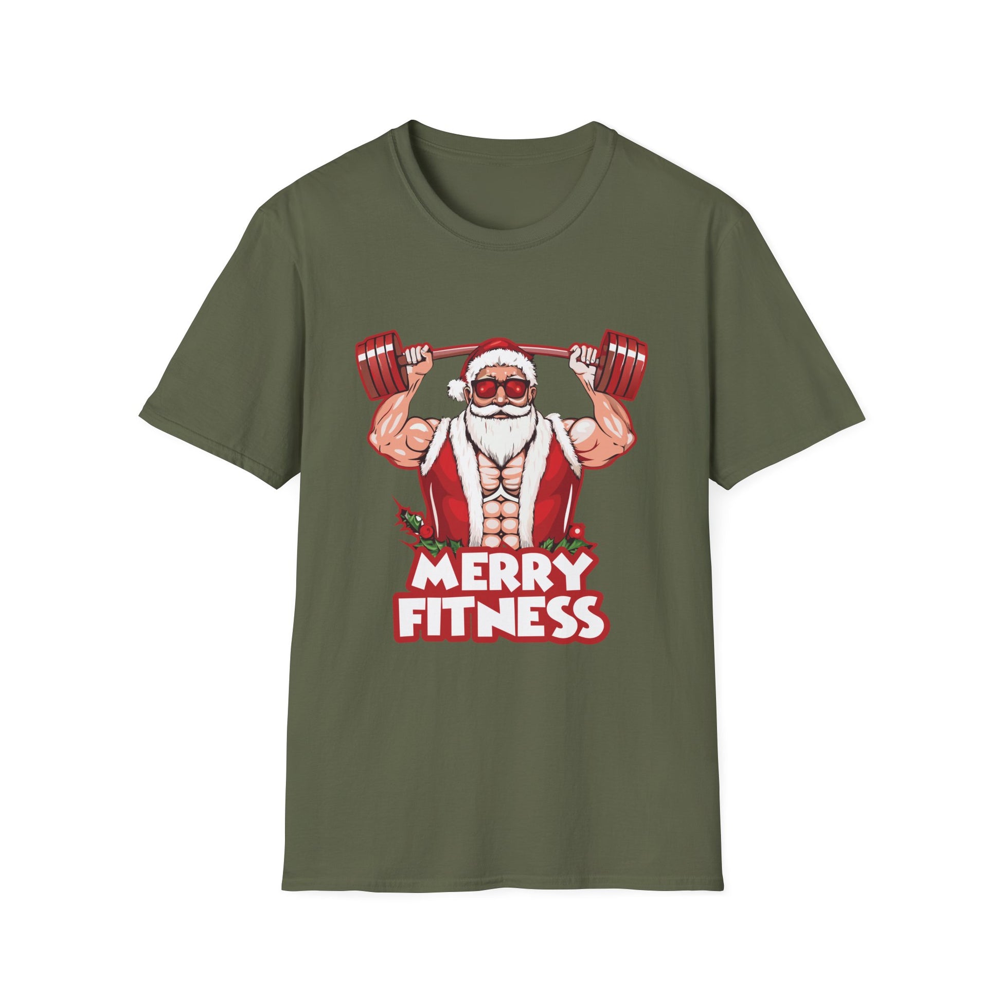 Christmas Gym Workout Ugly Christmas Merry Fitness Unisex T-Shirt