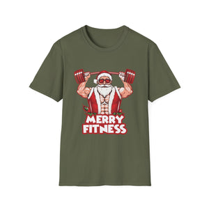 Christmas Gym Workout Ugly Christmas Merry Fitness Unisex T-Shirt