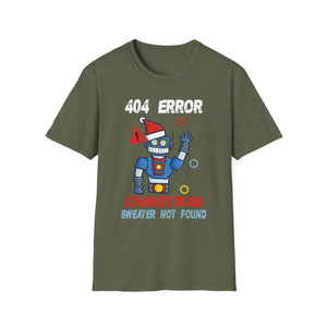Anti Christmas Ugly Christmas 404 Error Christmas Unisex T-Shirt