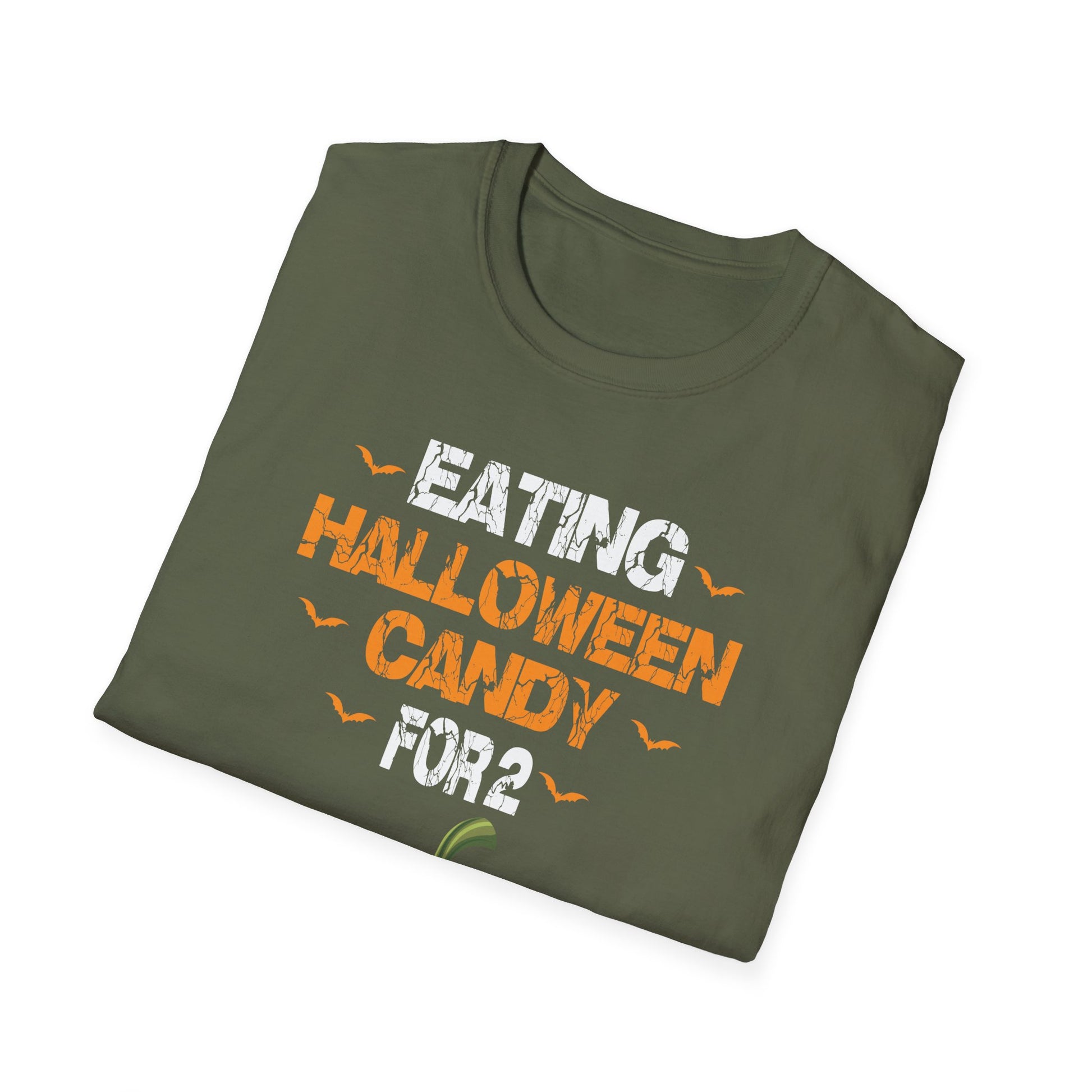 Halloween Candy Pumpkin T-Shirt — 'Eating Halloween Candy for 2' Maternity Tee