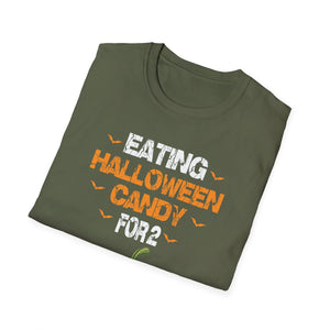 Halloween Candy Pumpkin T-Shirt — 'Eating Halloween Candy for 2' Maternity Tee