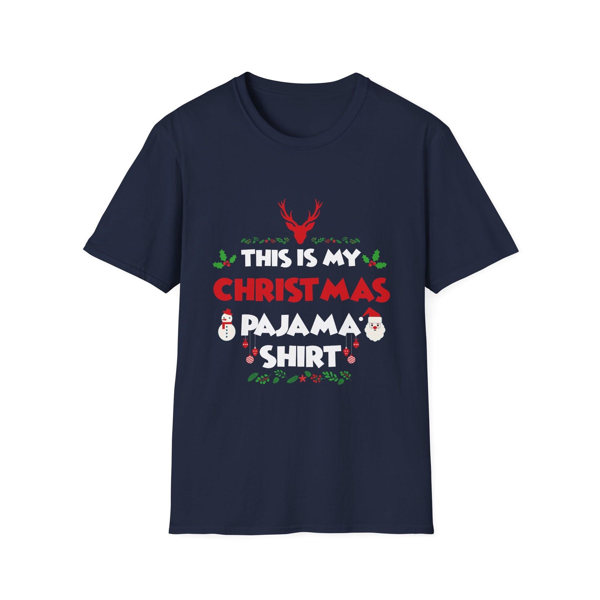 Christmas Pajama Shirt T-Shirt — "This Is My Christmas Pajama Shirt" Holiday Tee