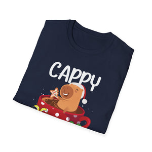 Cappy Holidays Tee — Cute Capybara Christmas T-Shirt
