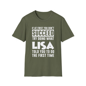 LISA Gift Name Personalized Birthday Funny Christmas Joke T-Shirt