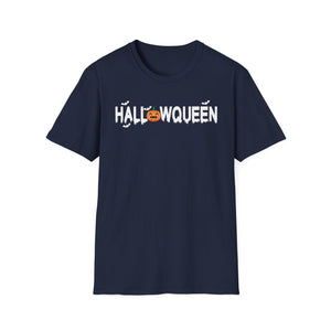 Halloween Queen T-Shirt — Cute Pumpkin & Bat Halloween Tee