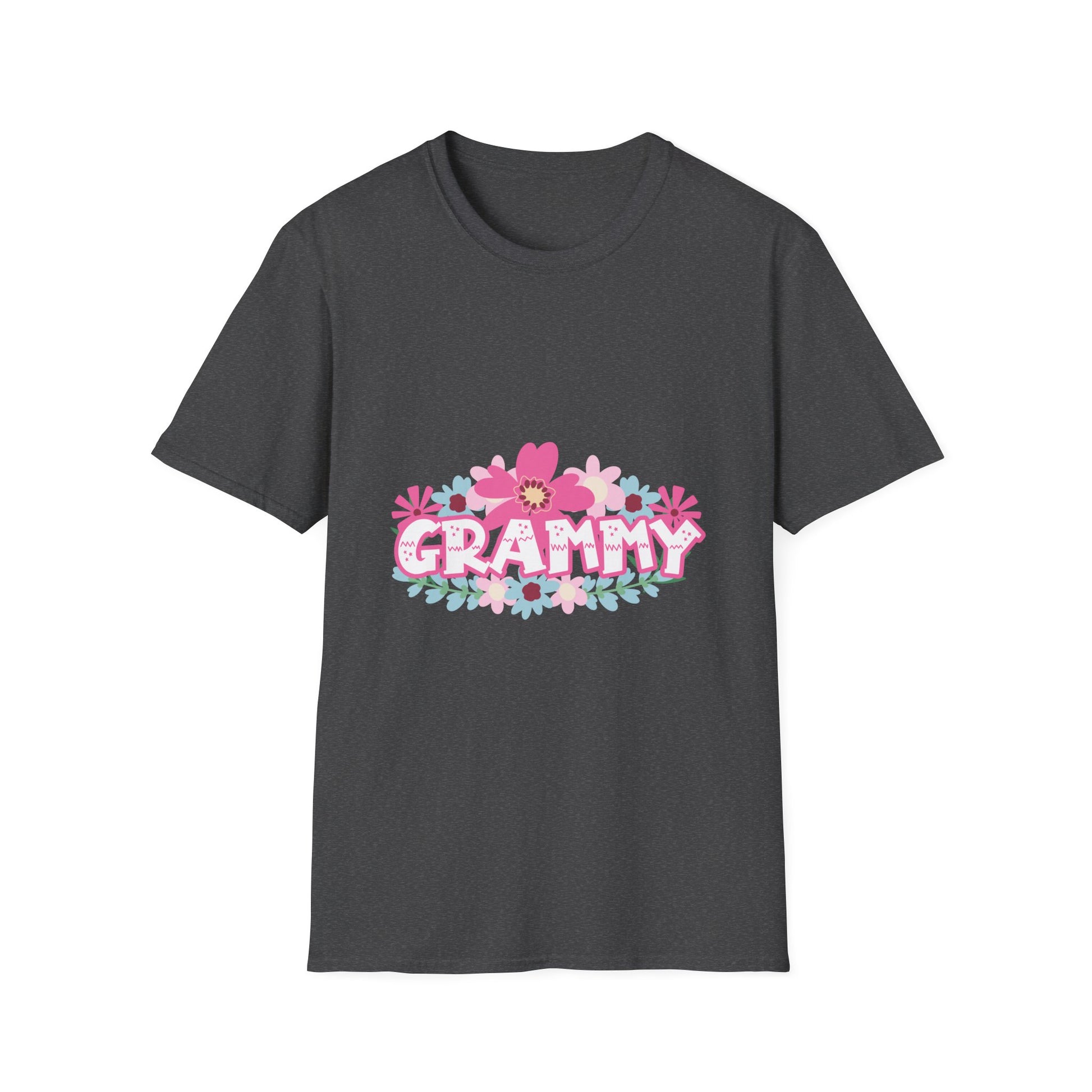 Grammy Floral T-Shirt — "Grammy" Pink Flower Graphic, Mother's Day Gift