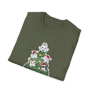 Cats For Everybody Christmas Cat Funny Xmas Women Santa Unisex T-Shirt