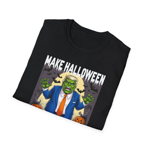 Funny Trump Halloween MAKE HALLOWEEN SCARY AGAIN Unisex Softstyle T-Shirt