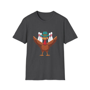 Thanksgiving Bowling Turkey  Unisex T-Shirt