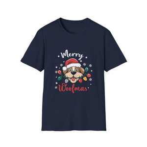Christmas Merry Woofmas Funny Christmas Dog Unisex T-Shirt