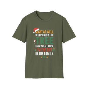Funny Christmas Decor Firefighter Truck Christmas Tree  Unisex Softstyle T-Shirt