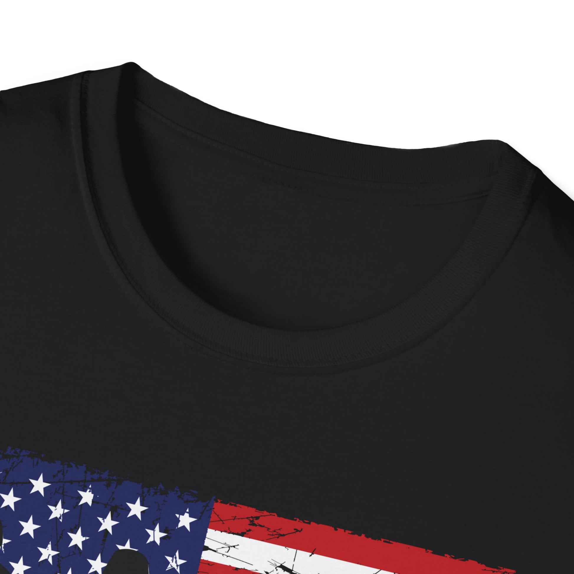 T-Shirt - "Freedom Isn't Free" American Flag Military Silhouette Tee