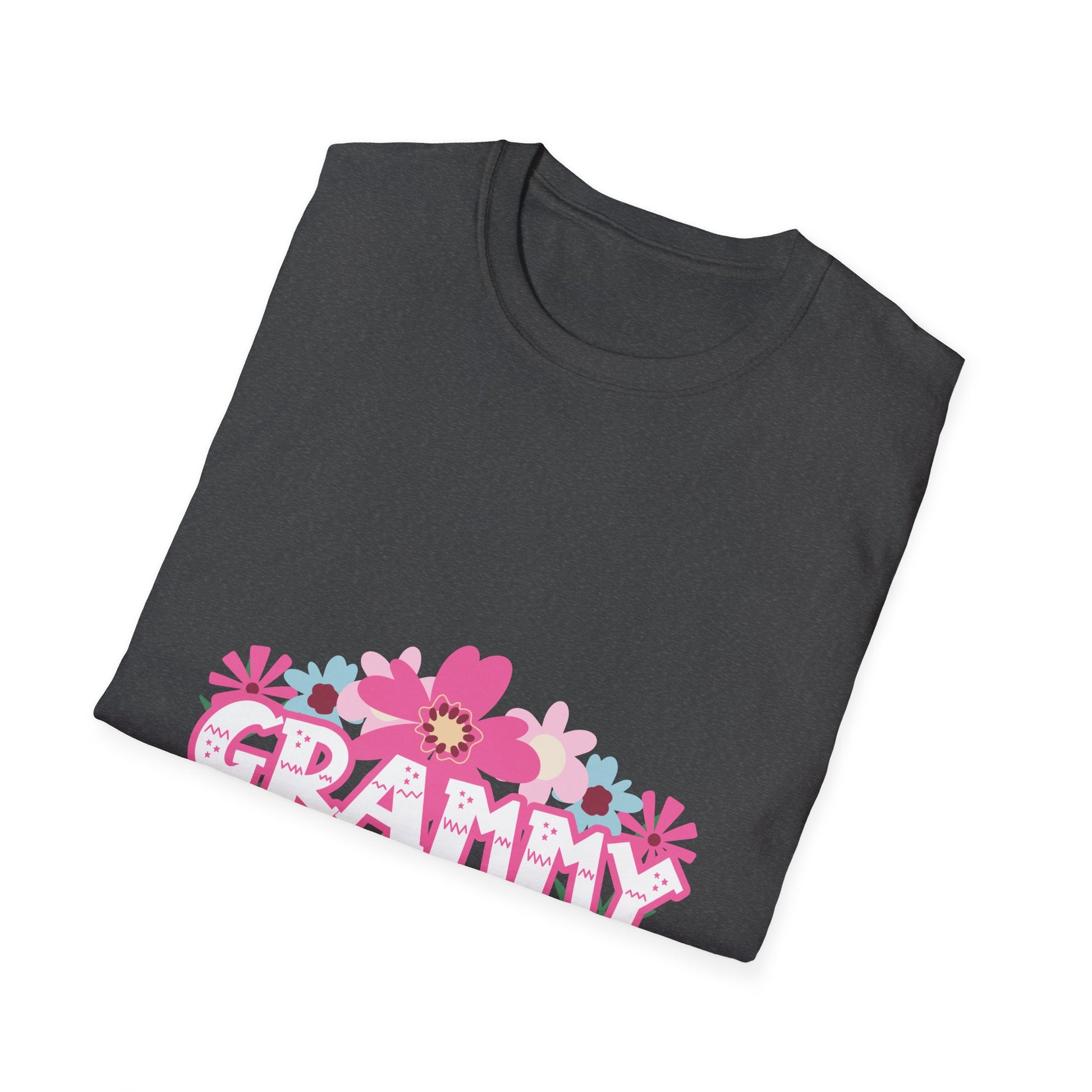 Grammy Floral T-Shirt — "Grammy" Pink Flower Graphic, Mother's Day Gift