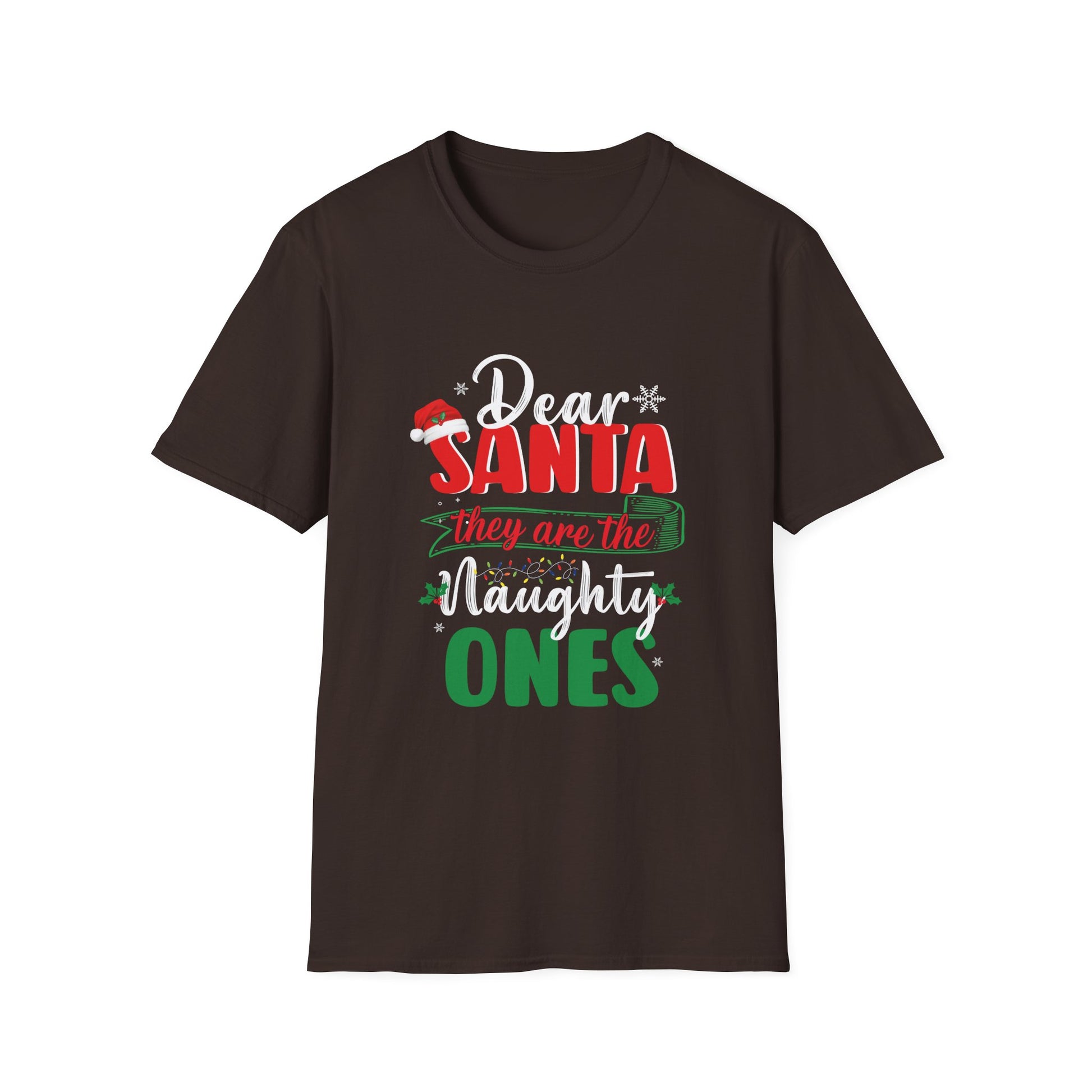 Dear Santa They Are The Naughty Ones Funny Nice Christmas Unisex T-Shirt