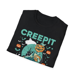 Creep It Real Halloween Costume Vintage Funny Halloween Tee  Unisex Softstyle T-Shirt