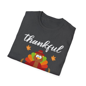 Thankful Blessed Turkey T-Shirt — Thanksgiving Holiday Tee