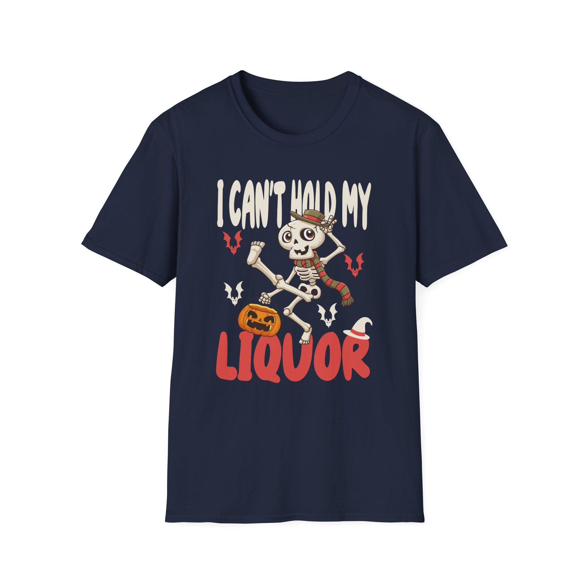 Halloween Skeleton "I Can't Hold My Liquor" T-Shirt