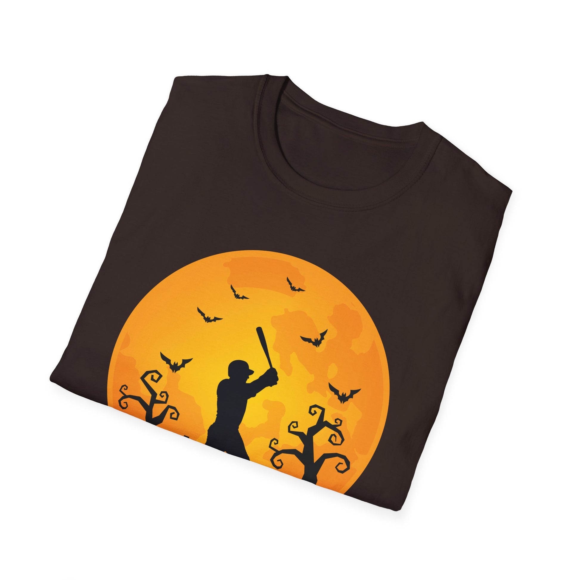 Baseball Player Halloween Spooky Baseball Lover Halloween Unisex Softstyle T-Shirt