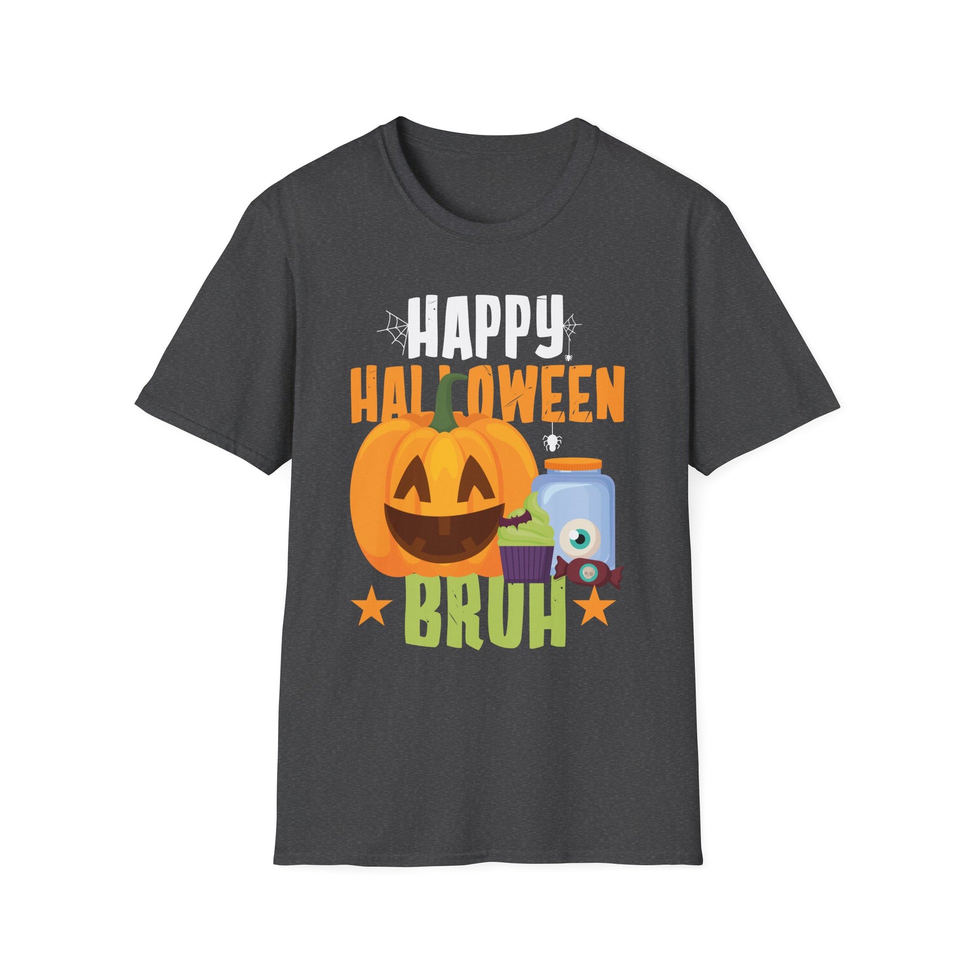 Happy Halloween Bruh T-Shirt — Funny Pumpkin & Candy Graphic Tee