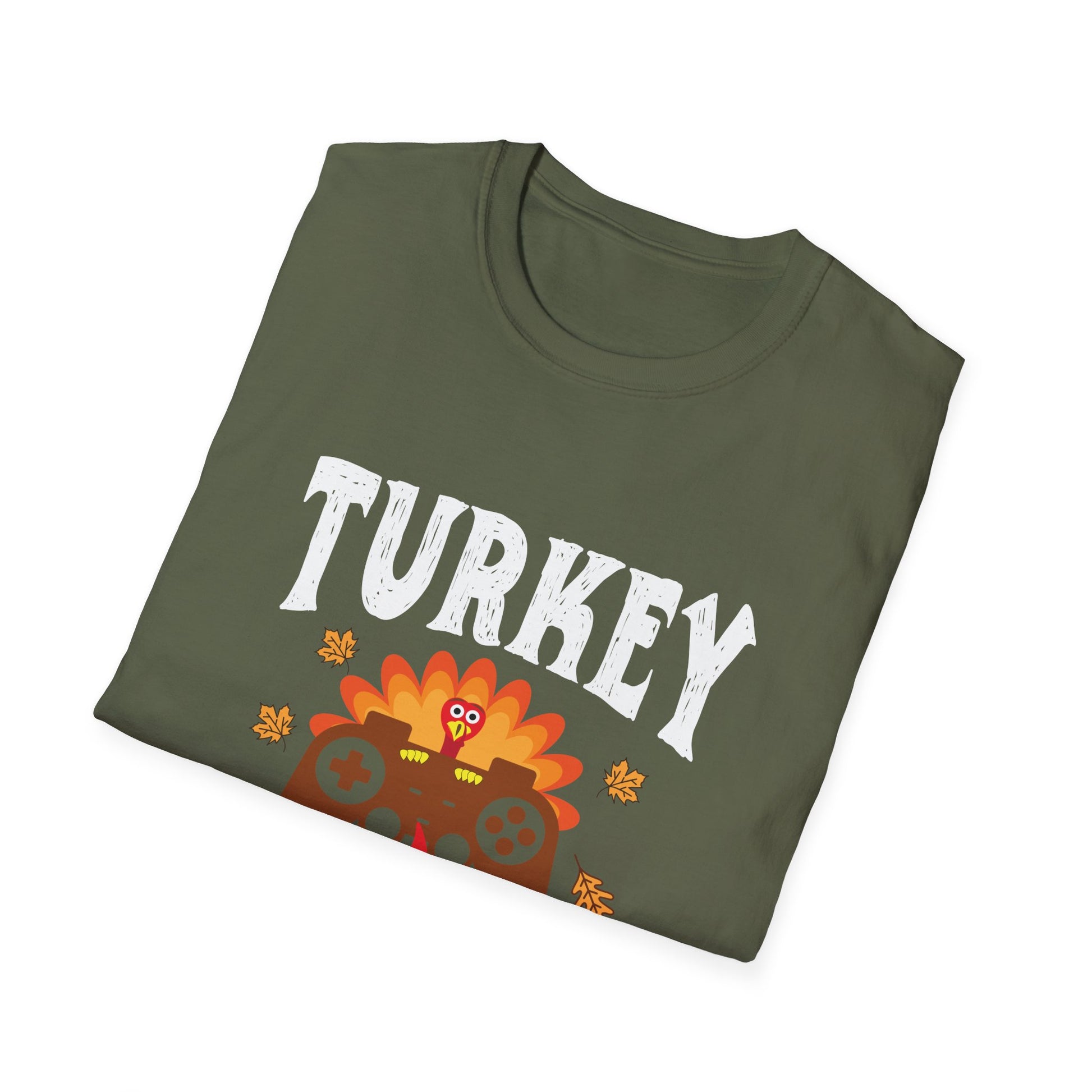 Turkey and Video Games T-Shirt — Funny Thanksgiving Gamer Tee