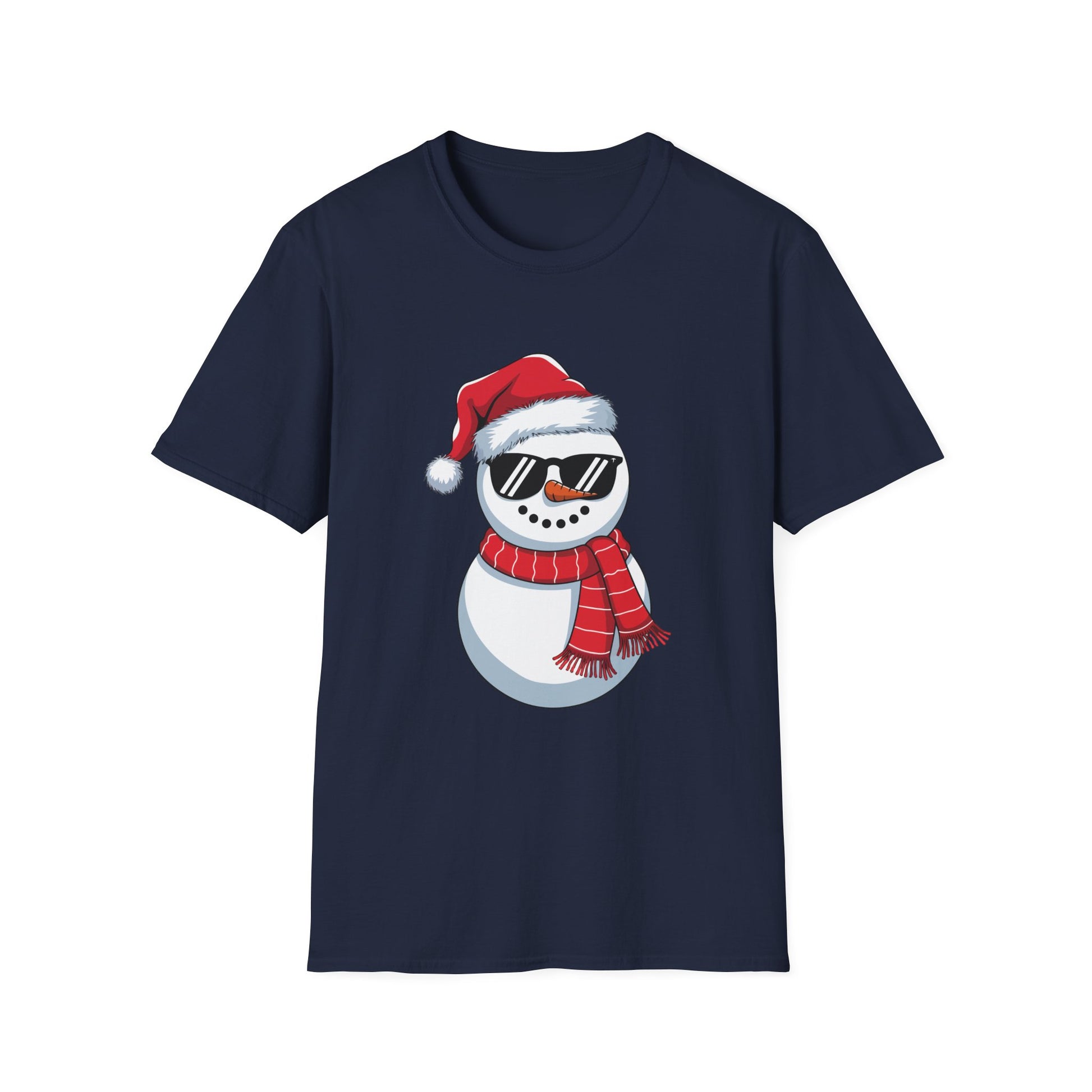 Snowman Santa T-Shirt — Cool Sunglasses Holiday Tee