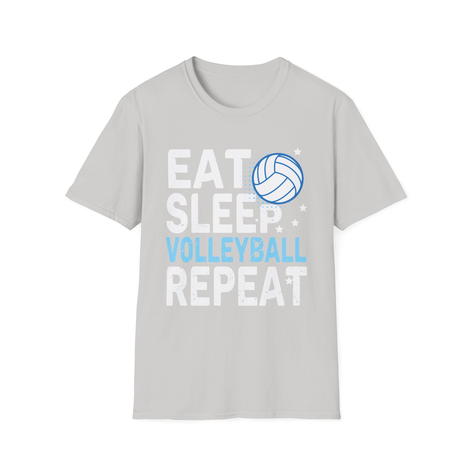 Eat Sleep Volleyball Repeat colorful teen girls women kids Unisex Softstyle Tee