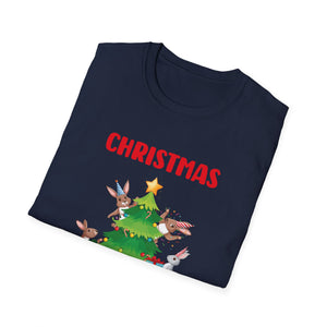 Bunny Christmas Tree Christmas Squad Bunnies Unisex T-Shirt