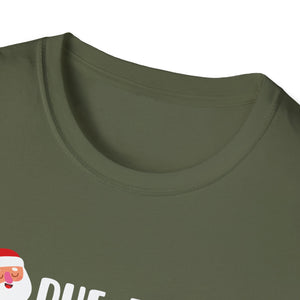 Ugly Christmas Sweater T-Shirt — “Due to Inflation This Is My Ugly Christmas Sweater” Holiday Tee