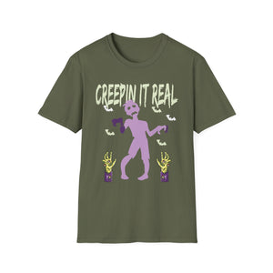Creepin It Real_ Halloween Costume_ Halloween Pun Tee Unisex Softstyle T-Shirt