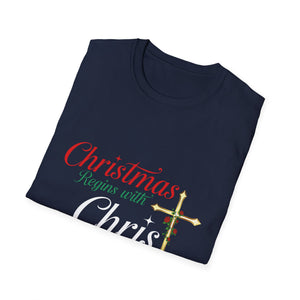 Christmas begins with Christ Jesus Christian Christmas Unisex T-Shirt