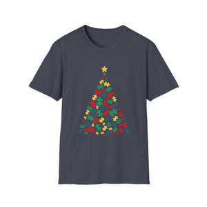 Autism Christmas Tree Autism Christmas Unisex T-Shirt