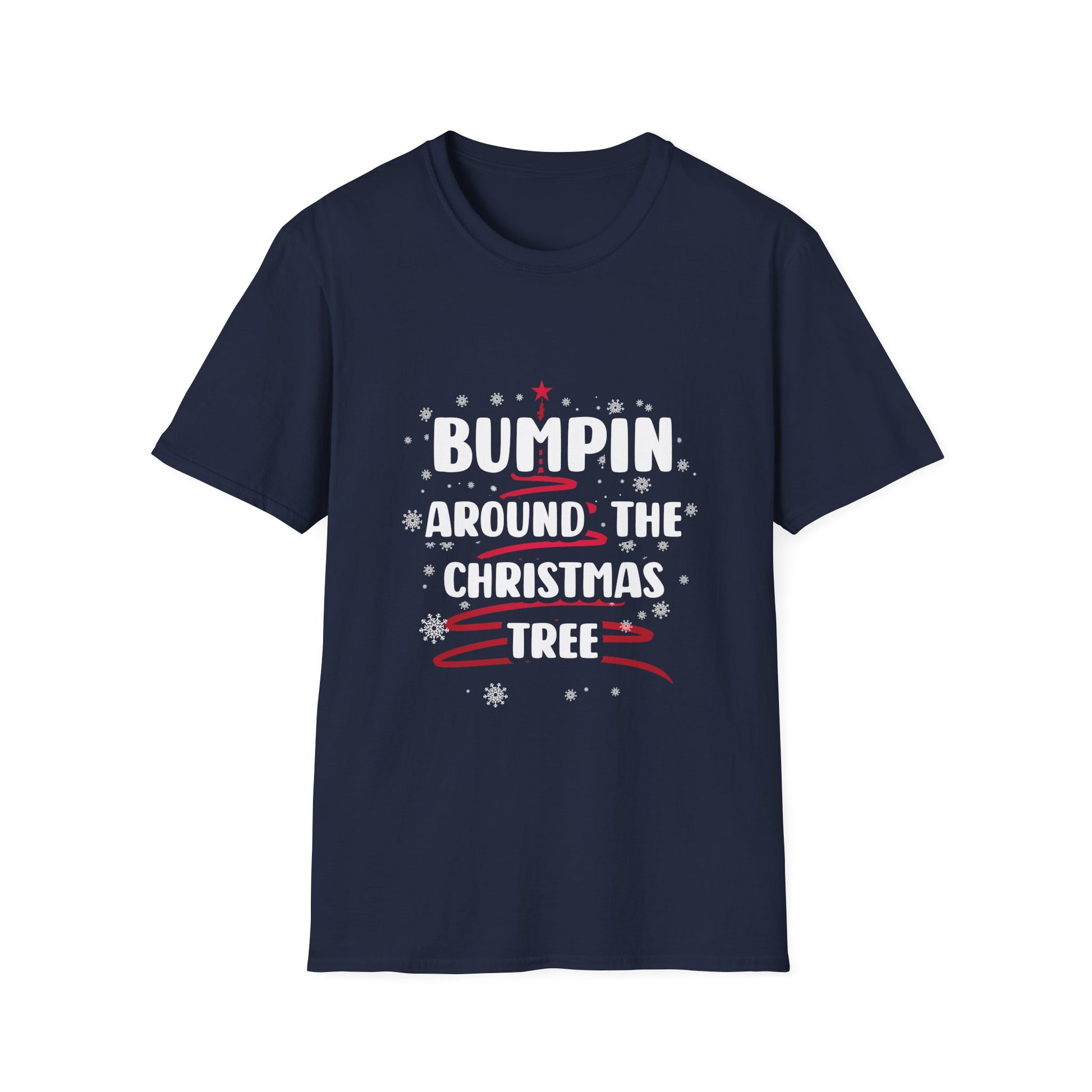 Christmas T-Shirt — "Bumpin' Around the Christmas Tree" Holiday Graphic Tee