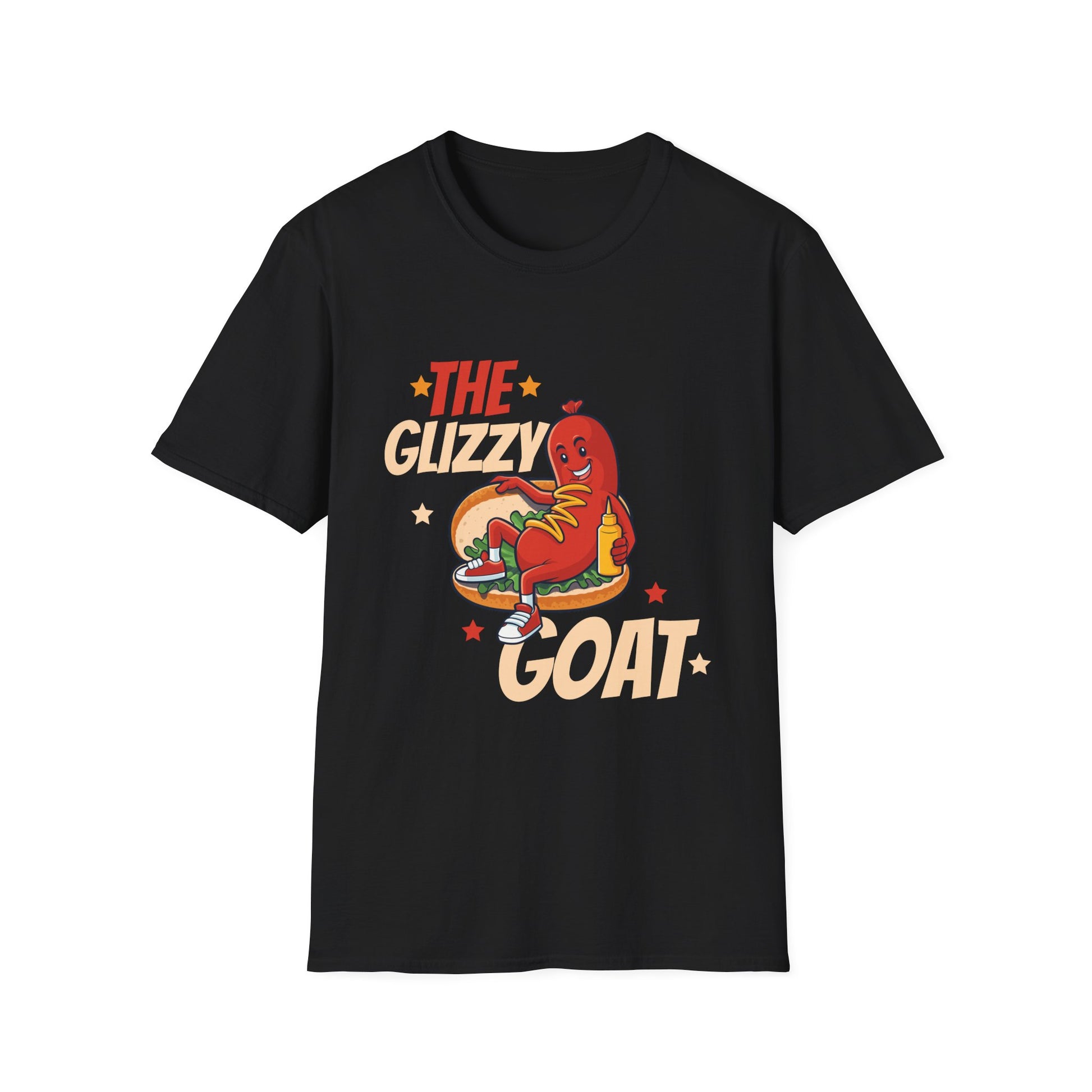 The Glizzy Goat Funny Hot Dog Pun Meme Gobble Hotdog Gobbler Unisex T-Shirt