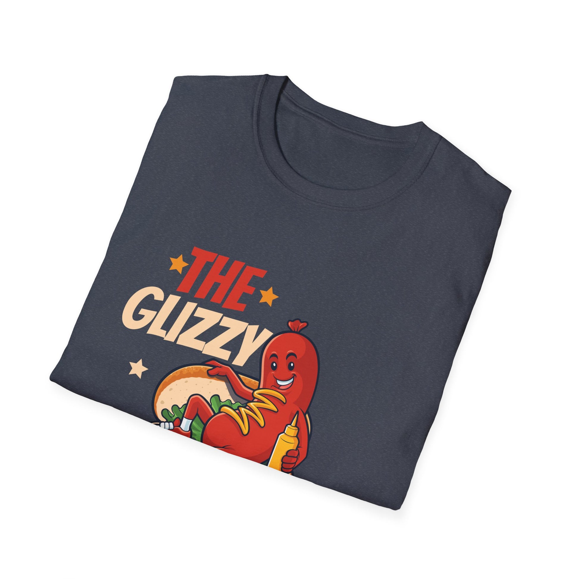 The Glizzy Goat Funny Hot Dog Pun Meme Gobble Hotdog Gobbler Unisex T-Shirt