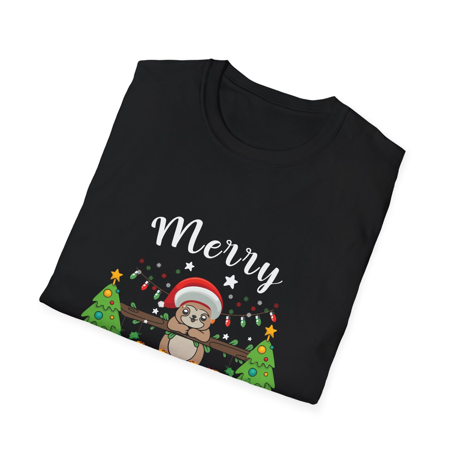 Christmas Sloth T-Shirt — Merry Christmas Cute Holiday Tee