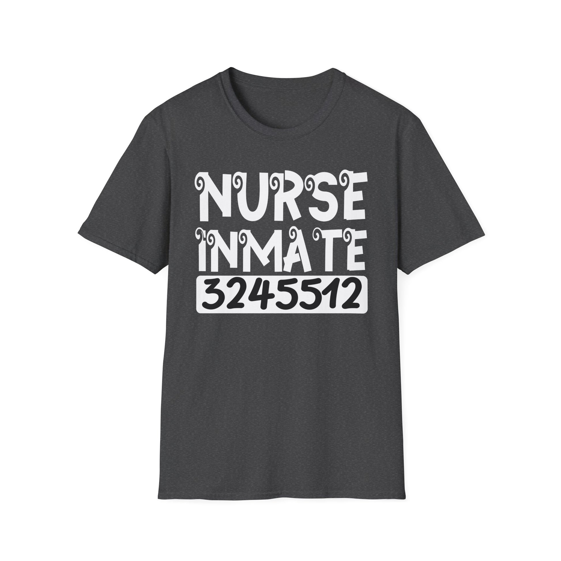 Nurse Inmate Graphic T-Shirt — Funny Prisoner ID Nursing Tee