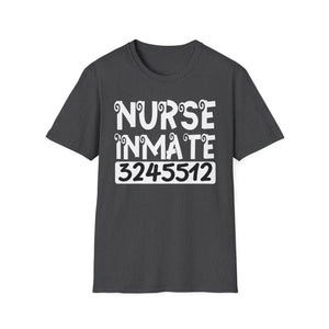 Nurse Inmate Graphic T-Shirt — Funny Prisoner ID Nursing Tee