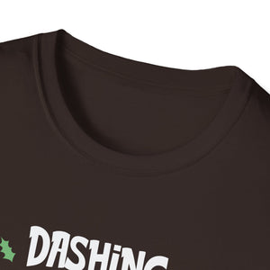 Christmas Cat Dashing Through The No Coffee Grumpy Christmas Unisex T-Shirt
