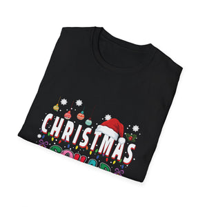 Christmas Squad T-Shirt — Festive Holiday Family Tee with Santa Hat & Ornaments