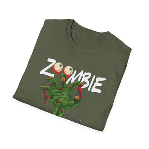 Zombie Hunter T-Shirt – Funny Halloween Graphic Tee with Cartoon Zombie