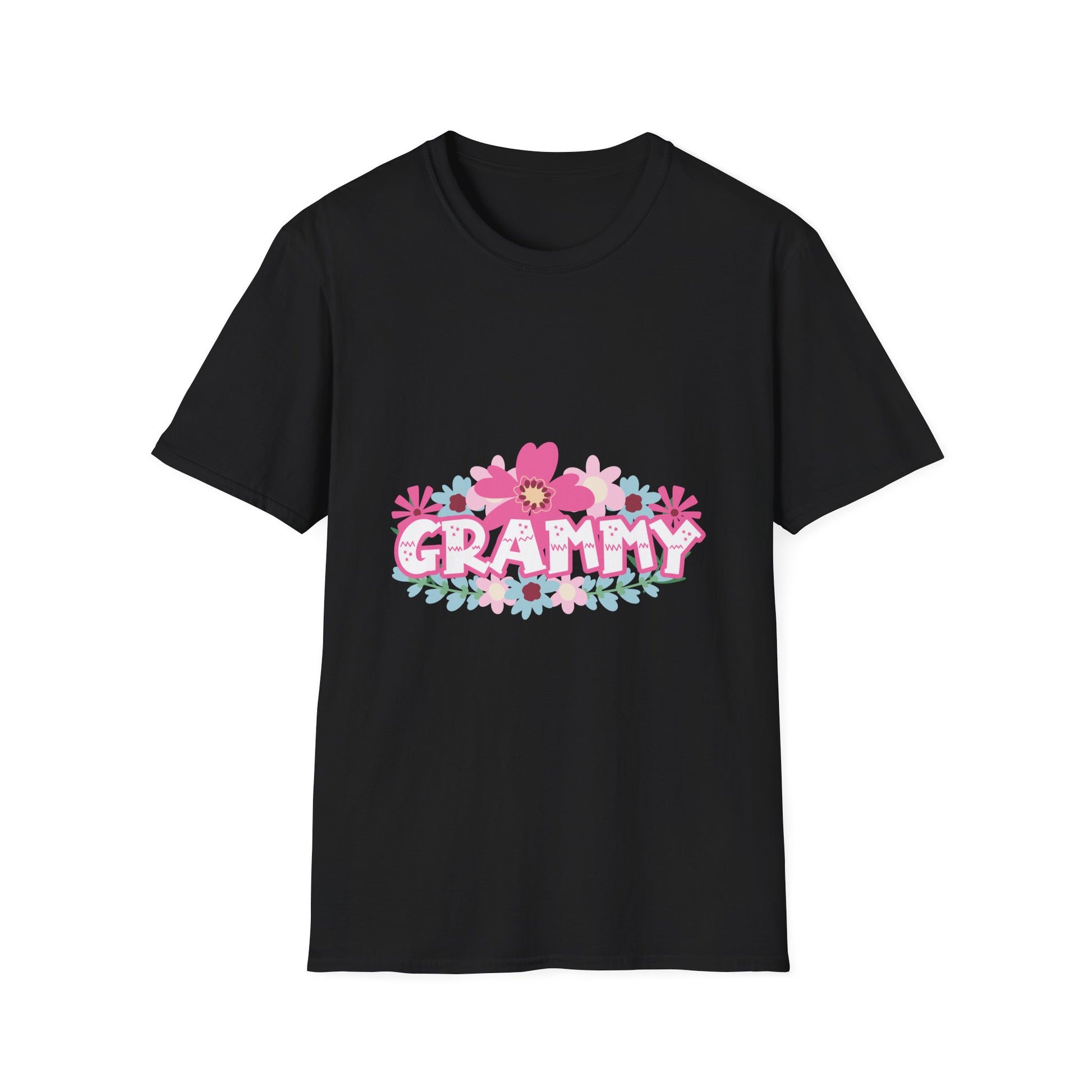 Grammy Floral T-Shirt — "Grammy" Pink Flower Graphic, Mother's Day Gift