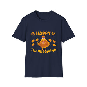 Thanksgiving Turkey T-Shirt — Happy Thanksgiving Cute Fall Tee  Unisex T-Shirt