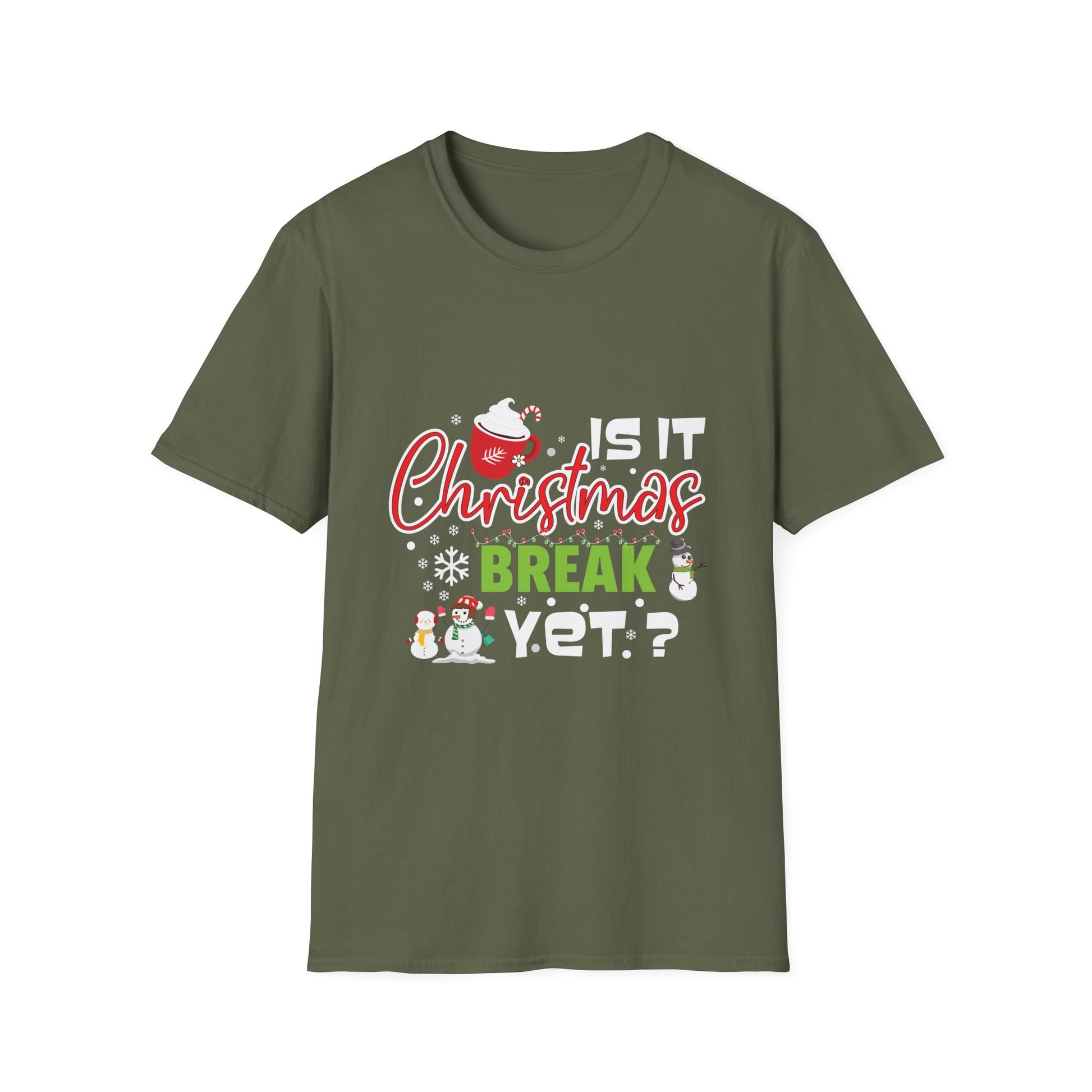 Christmas Break T-Shirt — "Is It Christmas Break Yet?" Holiday Tee