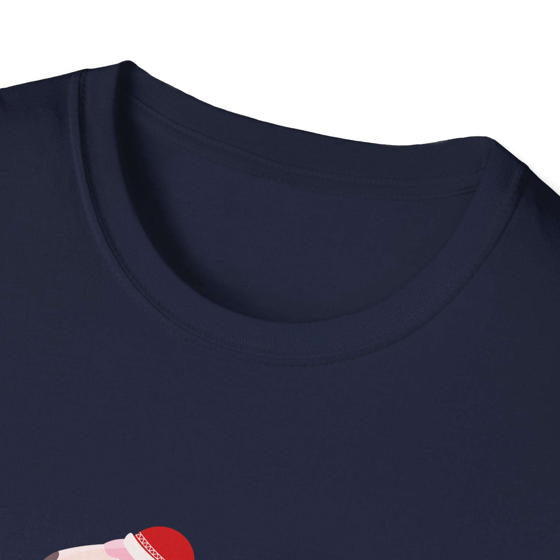 Christmas Flamingo T-Shirt — Festive Pink Flamingo with Santa Hat
