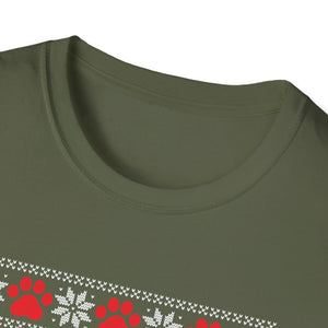 Sock Monkey Christmas Ugly Christmas Sweater Unisex Softstyle T-Shirt