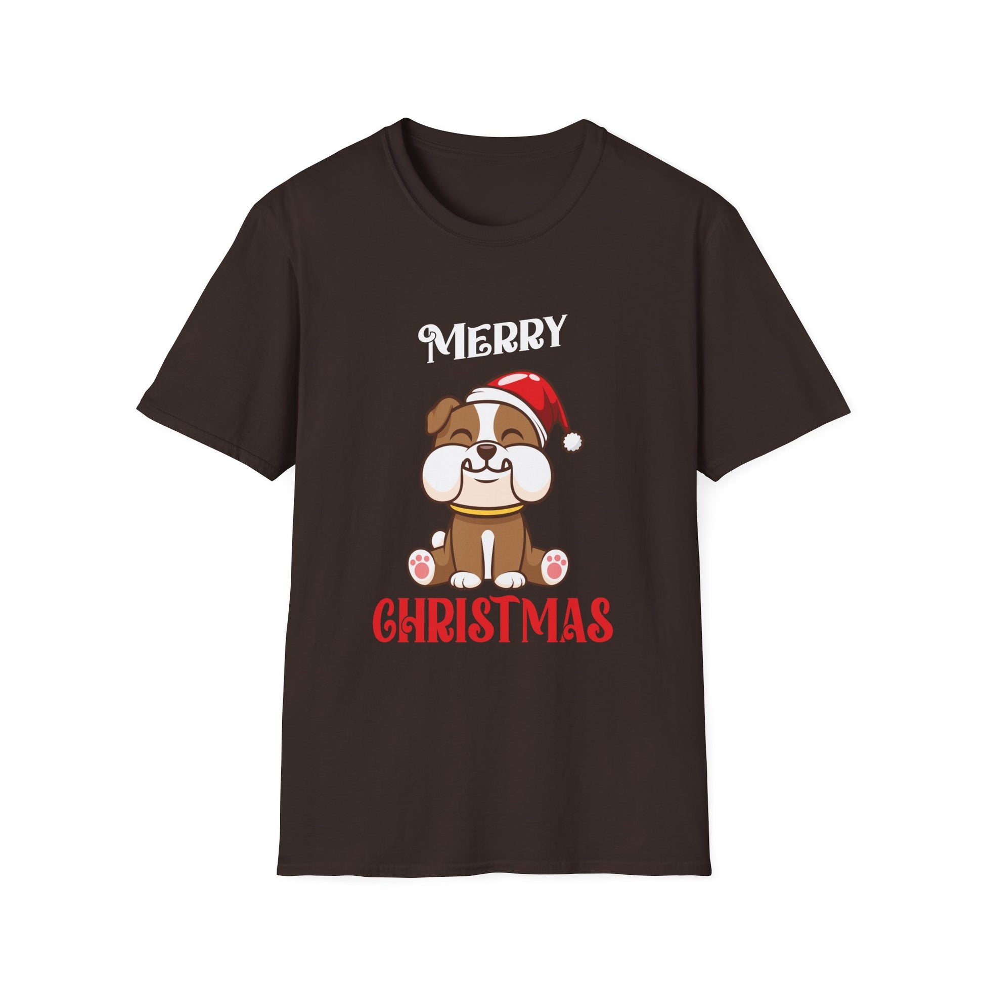 Christmas Bulldog Bully Merry English Bulldog Christmas Unisex T-Shirt