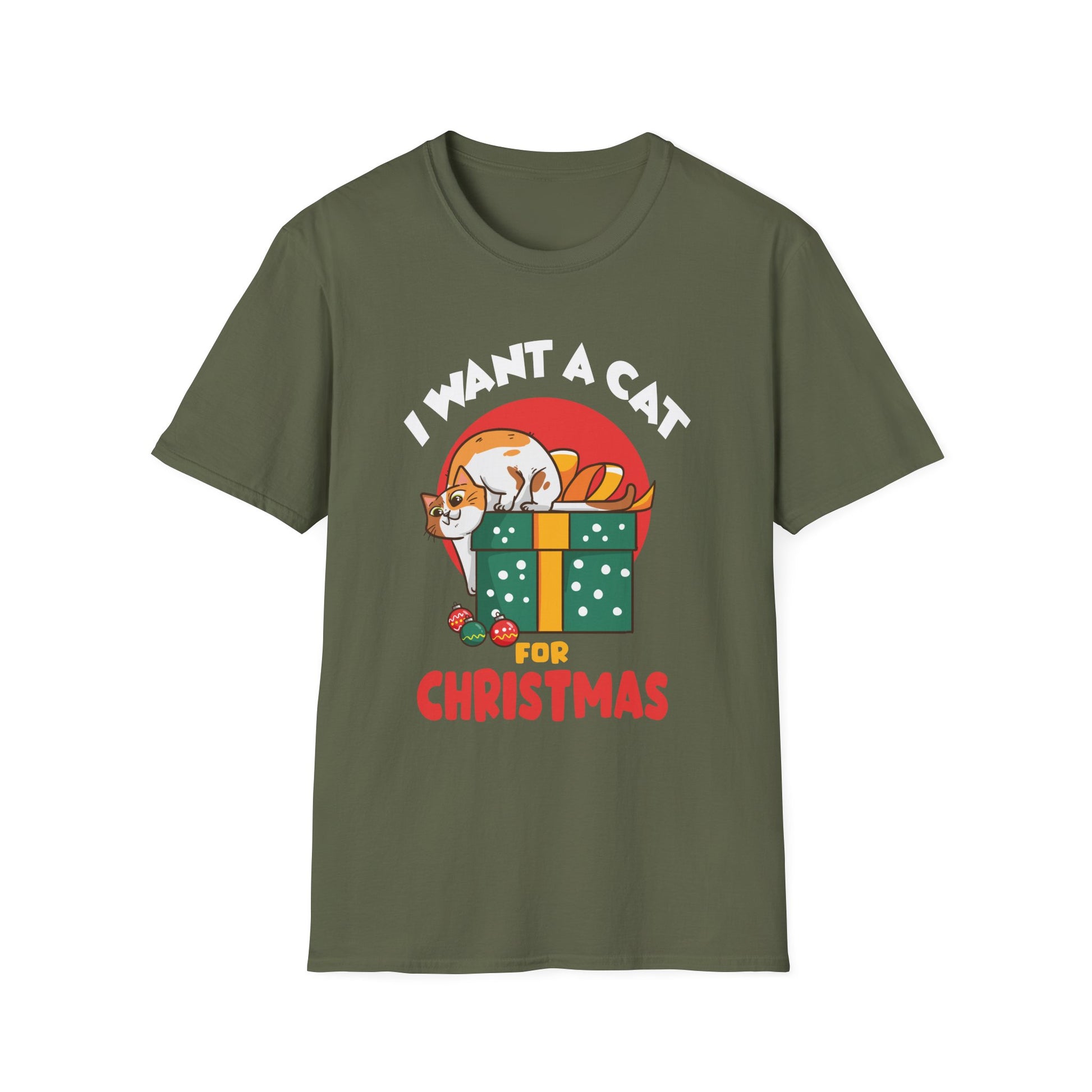 Christmas Cat Cats For All Christmas Cats Unisex T-Shirt
