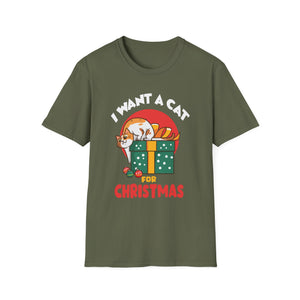 Christmas Cat Cats For All Christmas Cats Unisex T-Shirt