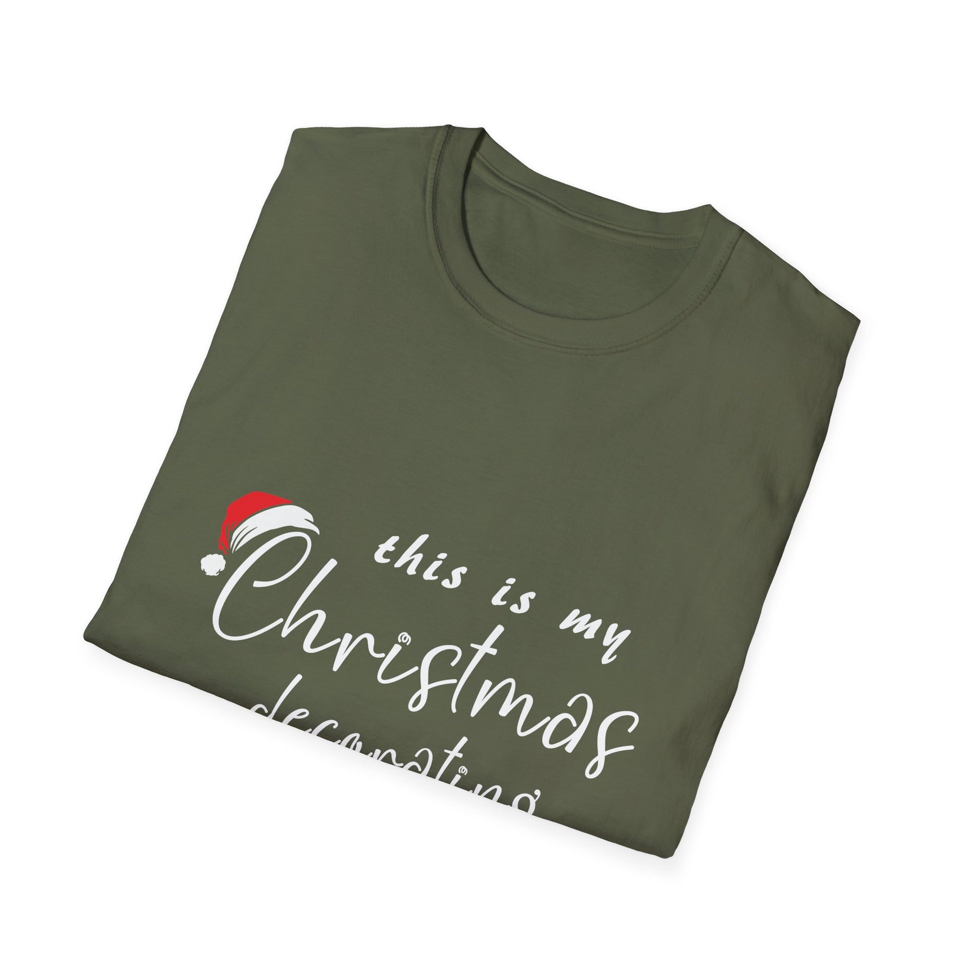 This Is My Christmas Decorating Tee_ Funny Christmas Xmas Unisex Softstyle T-Shirt