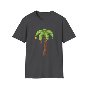 Palm Tree Ornament Graphic Tee — Tropical Holiday Palm Shirt